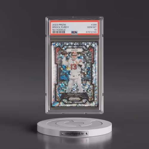 2023 Panini Prizm #266 Brock Purdy - No Huddle (PSA 10 GEM MINT)