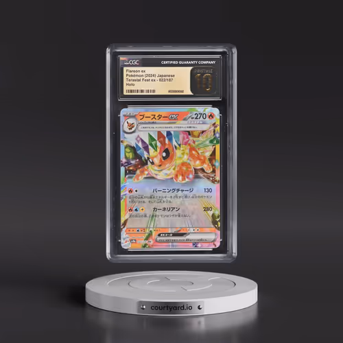 2024 Pokémon Sv8a-Terastal Fest EX #022 Flareon EX - Holo (CGC 10 PRISTINE)