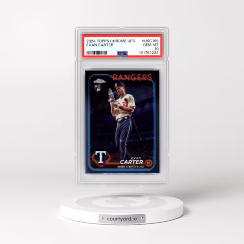 2024 Topps Chrome Update #USC199 Evan Carter (PSA 10 GEM MINT)