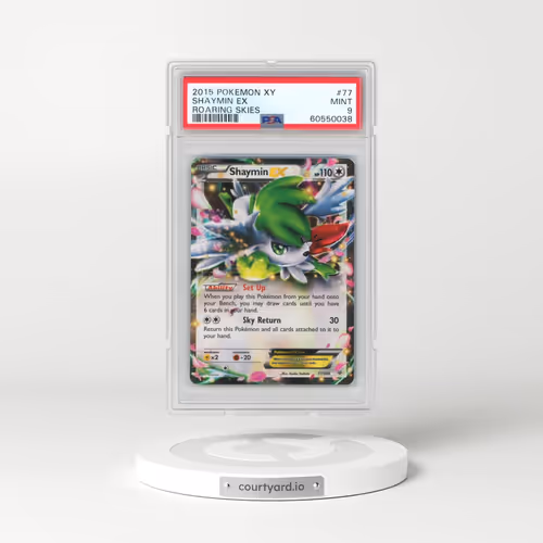 2015 Pokémon XY Roaring Skies #77 Shaymin EX - Holo (PSA 9 MINT)