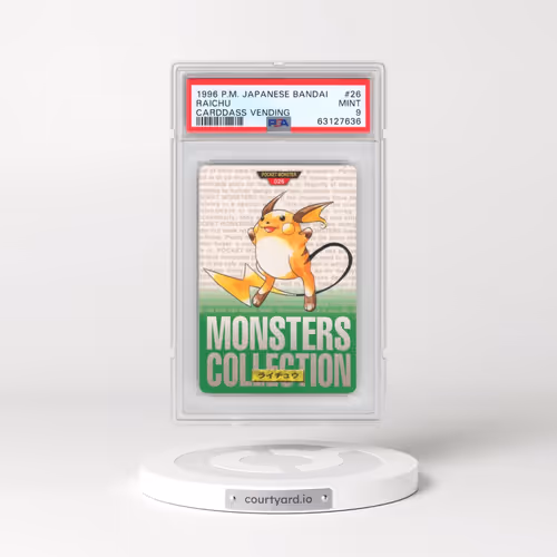 1996 Pokémon Bandai Carddass Vending #26 Raichu (PSA 9 MINT)