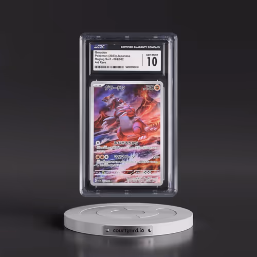 2023 Raging Surf #069/062 Groudon - Art Rare Holo (CGC 10 GEM MINT)