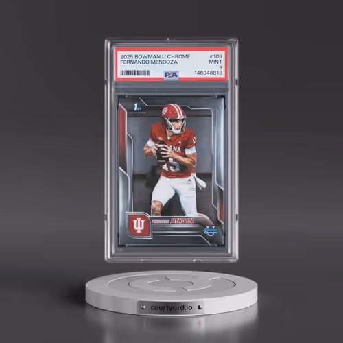 2025 Bowman University Chrome #109 Fernando Mendoza (PSA 9 MINT)