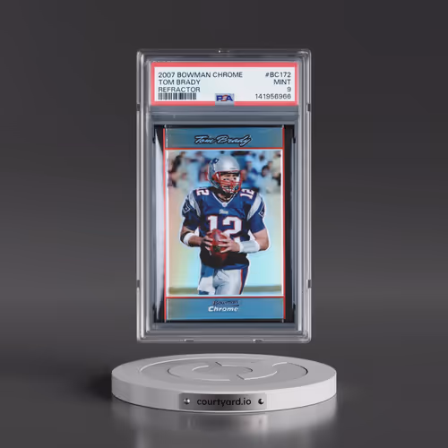 2007 Bowman Chrome #BC172 Tom Brady - Refractor (PSA 9 MINT)