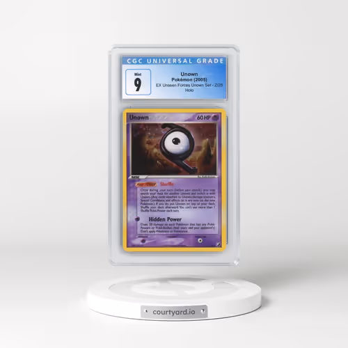 2005 EX Unseen Forces Unown Sub-set #Z/28 Unown - Holo (CGC 9 MINT)