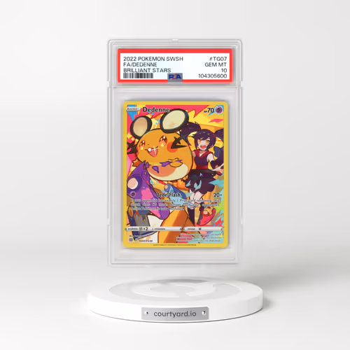 2022 Pokémon Sword & Shield Brilliant Stars #TG07 Dedenne - Full Art (PSA 10 GEM MINT)