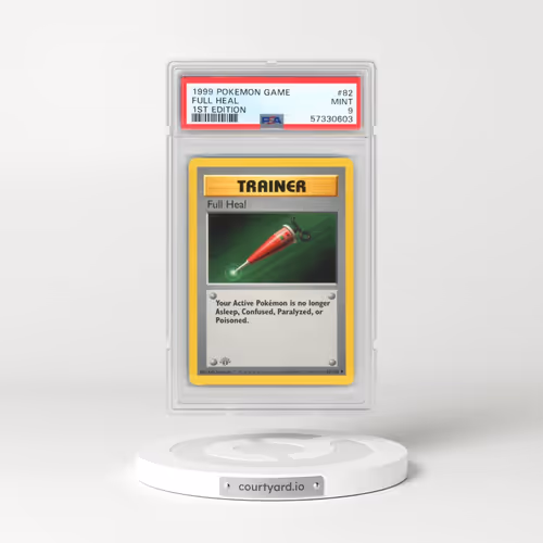 1999 Pokémon Game #82 Full Heal - 1st Edition (PSA 9 MINT)