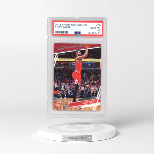 2019 Panini Chronicles #66 Coby White (PSA 10 GEM MINT)
