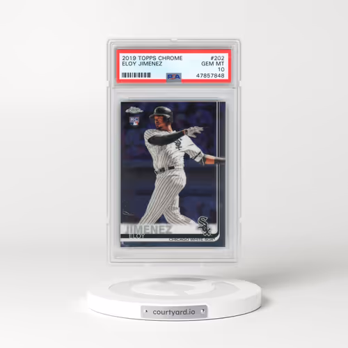 2019 Topps Chrome #202 Eloy Jimenez (PSA 10 GEM MINT)