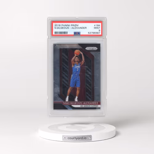 2018 Panini Prizm #184 Shai Gilgeous-Alexander (PSA 9 MINT)