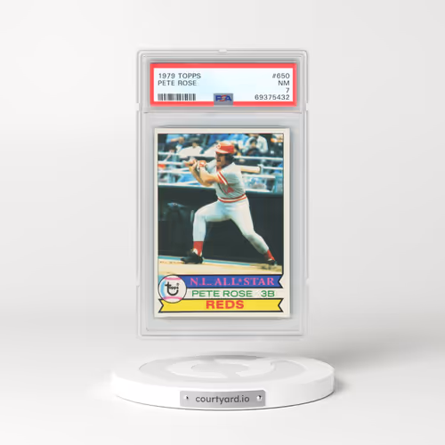 1979 Topps #650 Pete Rose (PSA 7 NM)