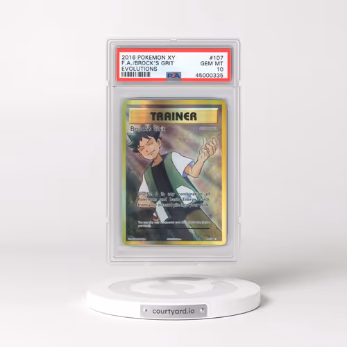 2016 Pokémon XY Evolutions #107 Brock's Grit - Full Art (PSA 10 GEM MINT)