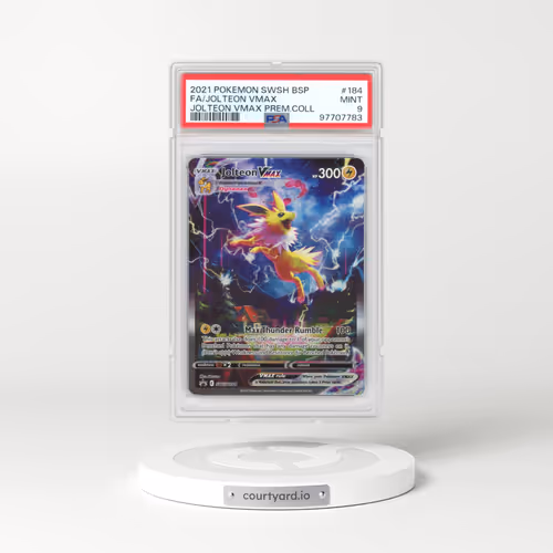 2017 Black Star Promos - Sword & Shield #184 Jolteon VMAX - Holo Jolteon VMAX Premium Collection (PSA 9 MINT)