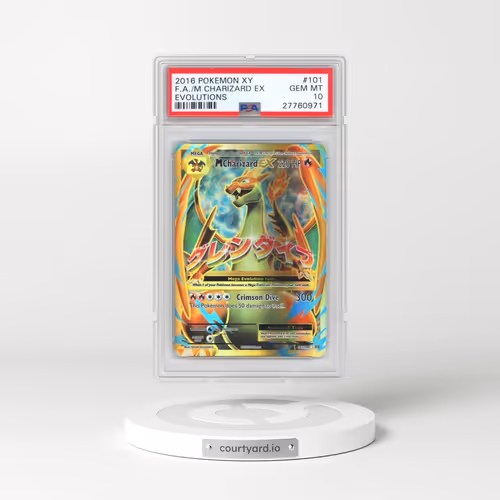 2016 Pokémon XY Evolutions #101 M Charizard EX - Holo Full Art (PSA 10 GEM MINT)