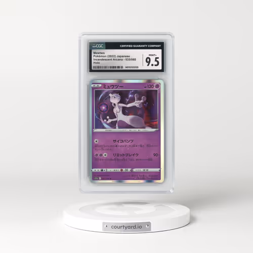 2022 Incandescent Arcana #035/068 Mewtwo - Holo (CGC 9.5 MINT+)