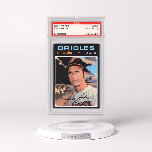 1971 Topps #491 Jim Hardin (PSA 8 NM-MT)