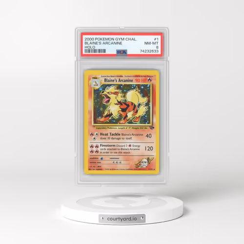 2000 Pokémon Gym Challenge #1 Blaine's Arcanine - Holo (PSA 8 NM-MT)