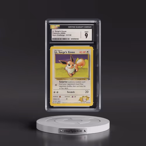 2000 Gym Challenge #51/132 Lt. Surge's Eevee (CGC 9 MINT)