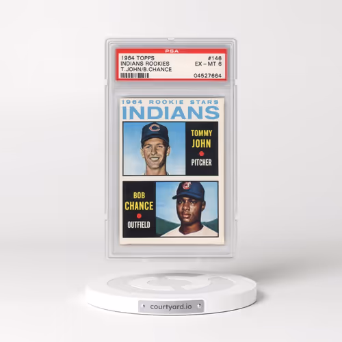 1964 Topps #146 Indians Rookies - T.John/B.Chance (PSA 6 EX-MT)