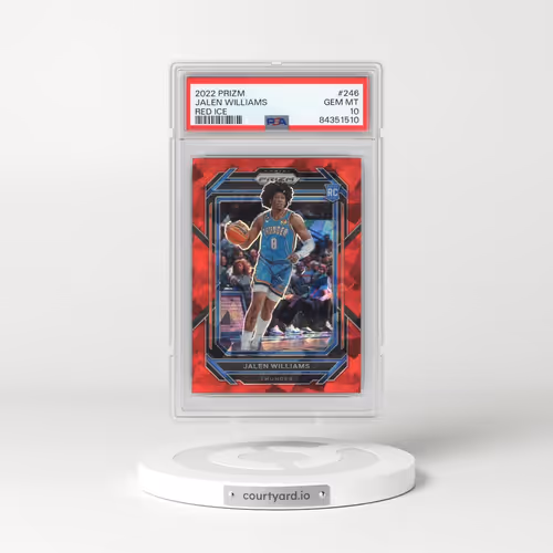 2022 Panini Prizm #246 Jalen Williams - Red Ice (PSA 10 GEM MINT)