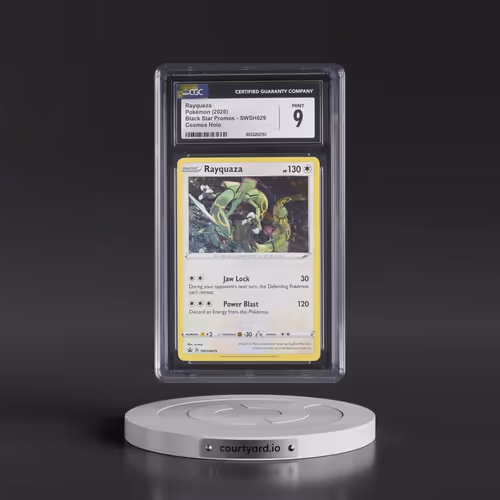 2020 Pokemon Swsh Black Star Promo #029 Rayquaza-Holo - Triple Blisters Pack (CGC 9 MINT)