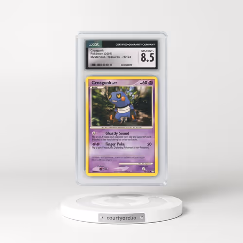 2007 Mysterious Treasures #78/123 Croagunk (CGC 8.5 NM-MT+)