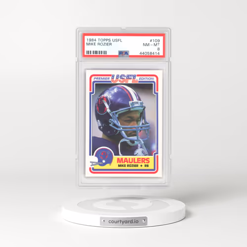 1984 Topps USFL #109 Mike Rozier (PSA 8 NM-MT)