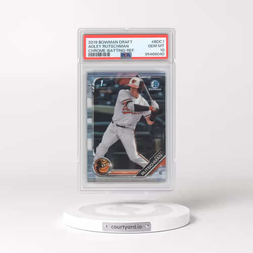 2019 Bowman Draft #BDC1 Adley Rutschman - Chrome-Batting-Refractor (PSA 10 GEM MINT)
