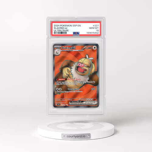 2024 Pokémon Ssp EN-Surging Sparks #227 Slaking EX - Holo Ultra Rare (PSA 10 GEM MINT)
