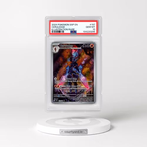 2024 Pokémon Ssp EN-Surging Sparks #197 Ceruledge - Illustration Rare (PSA 10 GEM MINT)