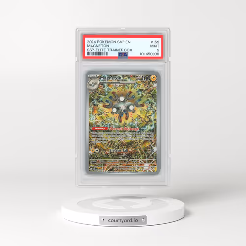 2024 Pokémon Svp EN-SV Black Star Promo #159 Magneton - Surging Sparks Elite Trainer Box (PSA 9 MINT)