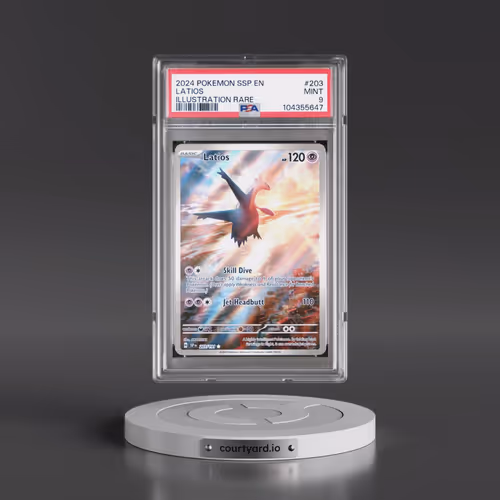 2024 Pokémon Ssp EN-Surging Sparks #203 Latios - Illustration Rare (PSA 9 MINT)
