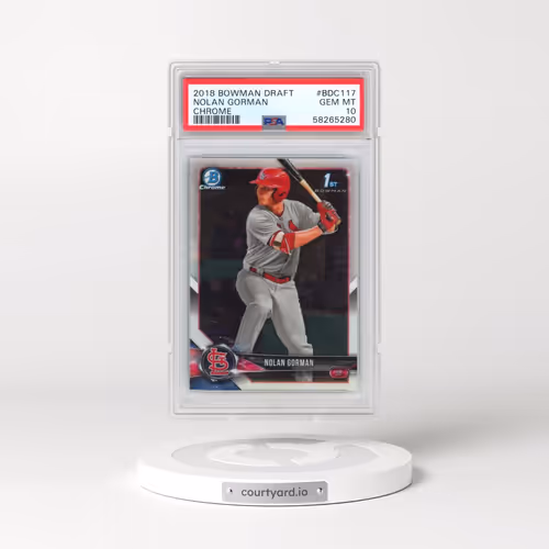 2018 Bowman Draft #BDC117 Nolan Gorman - Chrome (PSA 10 GEM MINT)