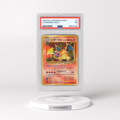 1996 Pokémon Basic #6 Charizard - Holo (PSA 7 NM)