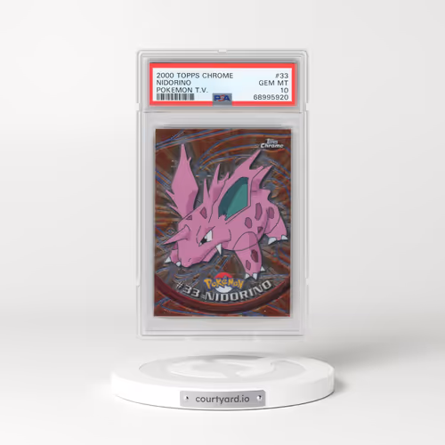 2000 Topps Chrome Pokémon T.V. #33 Nidorino (PSA 10 GEM MINT)