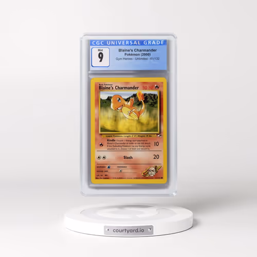2000 Gym Heroes #61/132 Blaine's Charmander (CGC 9 MINT)