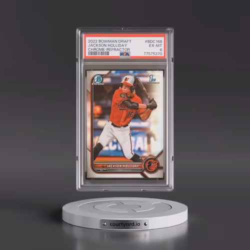 2022 Bowman Draft #BDC168 Jackson Holliday - Chrome-Refractor (PSA 6 EX-MT)