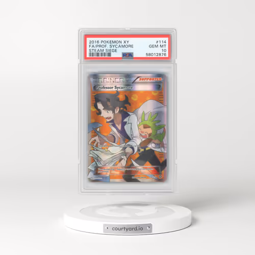 2016 Pokémon XY Steam Siege #114 Professor Sycamore - Full Art (PSA 10 GEM MINT)