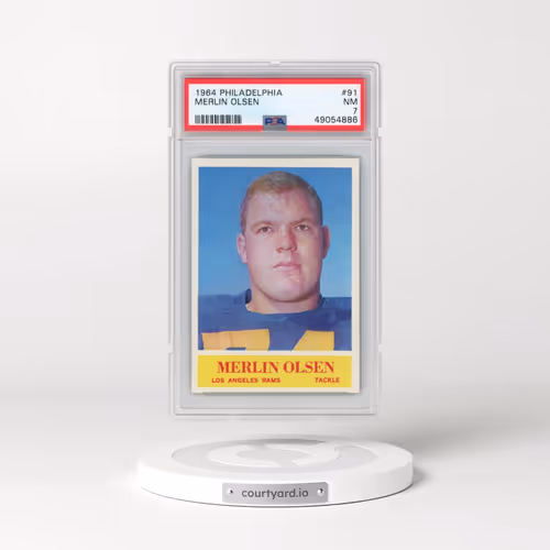 1964 Philadelphia #91 Merlin Olsen (PSA 7 NM)