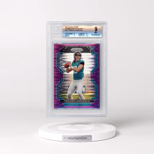 2021 Panini Prizm #331 Trevor Lawrence - Purple Pulsar (BGS 9 MINT)