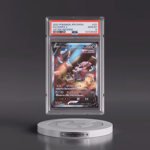 2022 Pokémon Sword & Shield Vstar Universe #231 Hoopa V - Holo Full Art (PSA 10 GEM MINT)