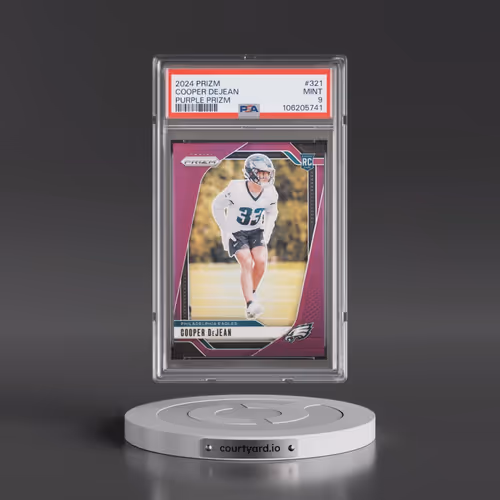 2024 Panini Prizm #321 Cooper Dejean - Purple Prizm (PSA 9 MINT)