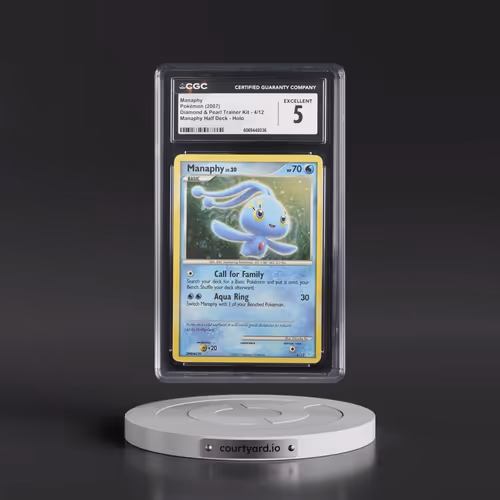 2007 Diamond & Pearl Trainer Kit #4/12 Manaphy - Manaphy Half Deck Holo (CGC 5 EX)