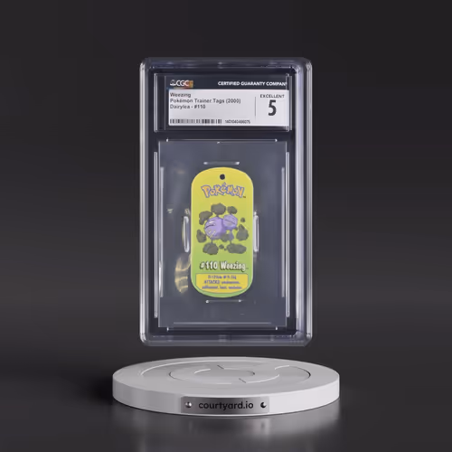 2000 Pokémon Trainer Tags (2000 Dairylea) - English #110 Weezing (CGC 5 EX)