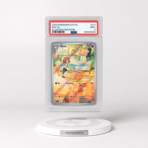 2023 Pokémon Svi EN-Scarlet & Violet #211 Ralts - Illustration Rare (PSA 9 MINT)