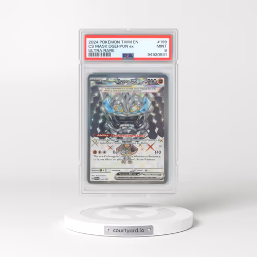 2024 Pokémon Twm EN-Twilight Masquerade #199 Cornerstone Mask Ogerpon EX - Holo Ultra Rare (PSA 9 MINT)