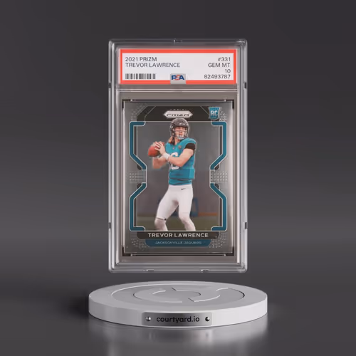 2021 Panini Prizm #331 Trevor Lawrence (PSA 10 GEM MINT)