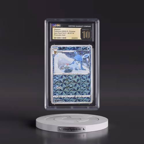 2025 Gem Pack Volume 2 - CBB2C - Simplified #08 07/14 Glaceon - Geometric Pattern Holo (CGC 10 PRIST