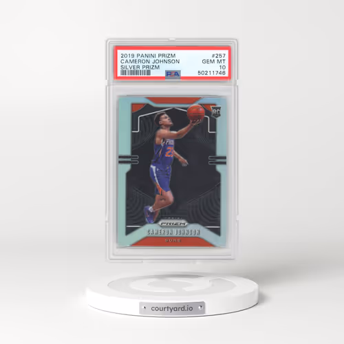 2019 Panini Prizm #257 Cameron Johnson - Silver Prizm (PSA 10 GEM MINT)