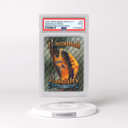 1998 Topps Roundball Royalty #R9 Shaquille O'Neal - Refractor-w/Coating (PSA 9 MINT)